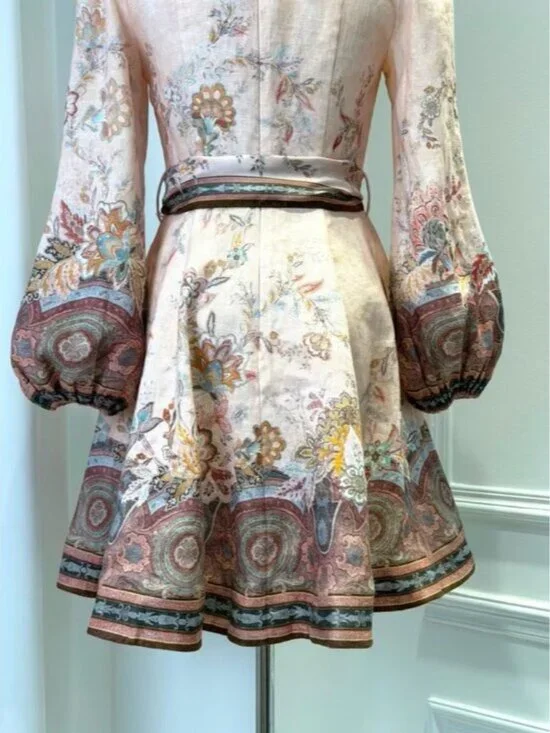 Zimmermann Alchemy Button Mini Dress - Picture 8 of 9